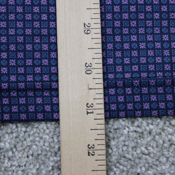 Callaway Opti-Dri Polo Shirt Mens XL Blue/Pink Geometric Golf Stretch S/S - Picture 12 of 13